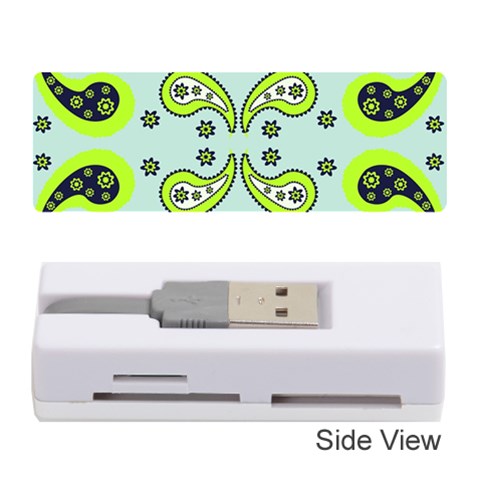 Floral pattern paisley style  Memory Card Reader (Stick) from ArtsNow.com Front