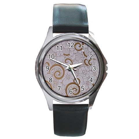 All of Life Come to Me with Ease Joy And Glory 1 Round Metal Watch from ArtsNow.com Front
