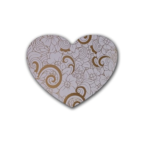 All of Life Come to Me with Ease Joy And Glory 1 Rubber Coaster (Heart) from ArtsNow.com Front