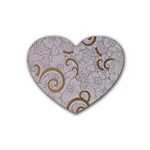 All of Life Come to Me with Ease Joy And Glory 1 Rubber Heart Coaster (4 pack)