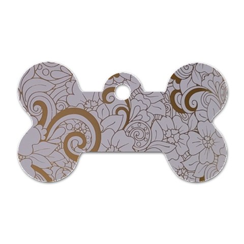 All of Life Come to Me with Ease Joy And Glory 1 Dog Tag Bone (Two Sides) from ArtsNow.com Front