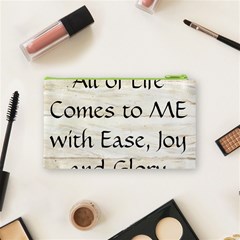 All of Life Come to Me with Ease Joy And Glory 1 Cosmetic Bag (Small) from ArtsNow.com Back