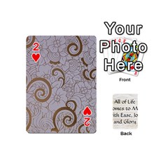 All of Life Come to Me with Ease Joy And Glory 1 Playing Cards 54 Designs (Mini) from ArtsNow.com Front - Heart2