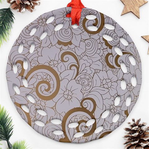 All of Life Come to Me with Ease Joy And Glory 1 Round Filigree Ornament (Two Sides) from ArtsNow.com Front