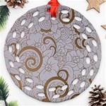 All of Life Come to Me with Ease Joy And Glory 1 Round Filigree Ornament (Two Sides)
