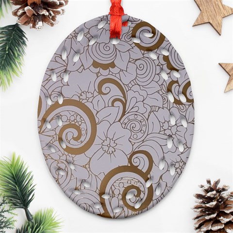 All of Life Come to Me with Ease Joy And Glory 1 Oval Filigree Ornament (Two Sides) from ArtsNow.com Front