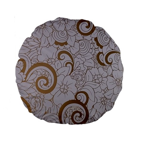 All of Life Come to Me with Ease Joy And Glory 1 Standard 15  Premium Round Cushions from ArtsNow.com Front