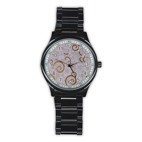 All of Life Come to Me with Ease Joy And Glory 1 Stainless Steel Round Watch from ArtsNow.com Front