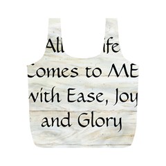 All of Life Come to Me with Ease Joy And Glory 1 Full Print Recycle Bag (M) from ArtsNow.com Back