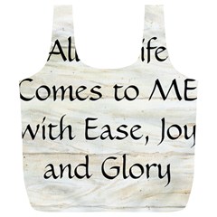 All of Life Come to Me with Ease Joy And Glory 1 Full Print Recycle Bag (XL) from ArtsNow.com Back