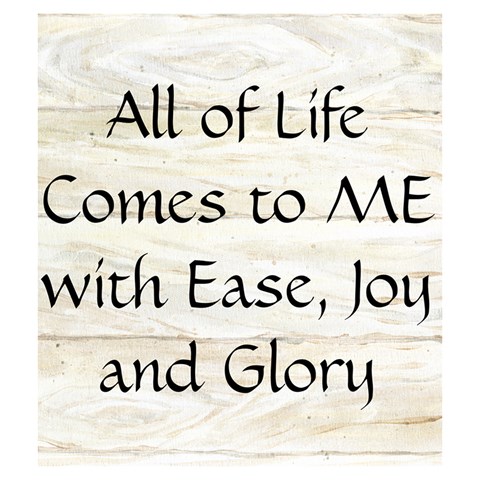 All of Life Come to Me with Ease Joy And Glory 1 Drawstring Pouch (Medium) from ArtsNow.com Back