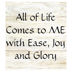 All of Life Come to Me with Ease Joy And Glory 1 Drawstring Pouch (Medium) from ArtsNow.com Back