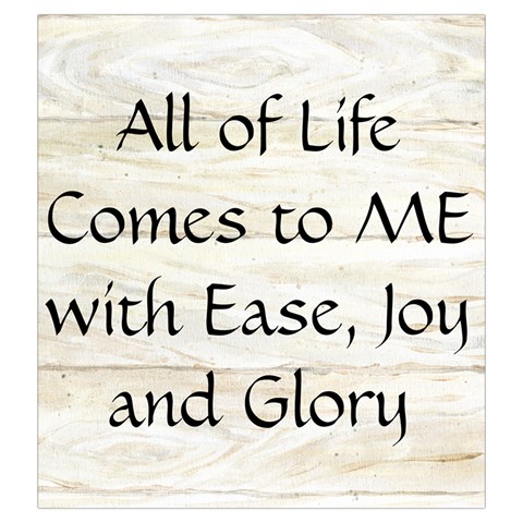 All of Life Come to Me with Ease Joy And Glory 1 Drawstring Pouch (Large) from ArtsNow.com Back