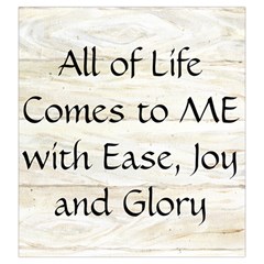 All of Life Come to Me with Ease Joy And Glory 1 Drawstring Pouch (Large) from ArtsNow.com Back