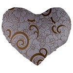 All of Life Come to Me with Ease Joy And Glory 1 Large 19  Premium Flano Heart Shape Cushions