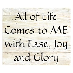 All of Life Come to Me with Ease Joy And Glory 1 Double Sided Flano Blanket (Small)  from ArtsNow.com 50 x40  Blanket Back