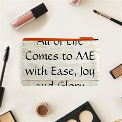 All of Life Come to Me with Ease Joy And Glory 1 Cosmetic Bag (XS) from ArtsNow.com Back