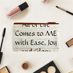 All of Life Come to Me with Ease Joy And Glory 1 Cosmetic Bag (XS) from ArtsNow.com Back