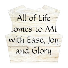 All of Life Come to Me with Ease Joy And Glory 1 Cotton Crop Top from ArtsNow.com Back