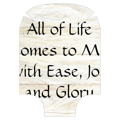 All of Life Come to Me with Ease Joy And Glory 1 Luggage Cover (Medium) from ArtsNow.com Back