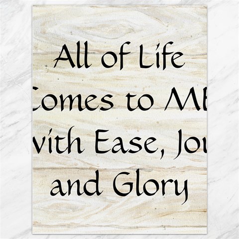 All of Life Come to Me with Ease Joy And Glory 1 Canvas 36  x 48  from ArtsNow.com 35.26 x46.15  Canvas - 1