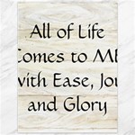 All of Life Come to Me with Ease Joy And Glory 1 Canvas 36  x 48 