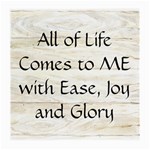 All of Life Come to Me with Ease Joy And Glory 1 Medium Glasses Cloth (2 Sides)