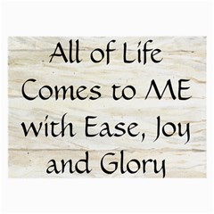 All of Life Come to Me with Ease Joy And Glory 1 Large Glasses Cloth (2 Sides) from ArtsNow.com Back