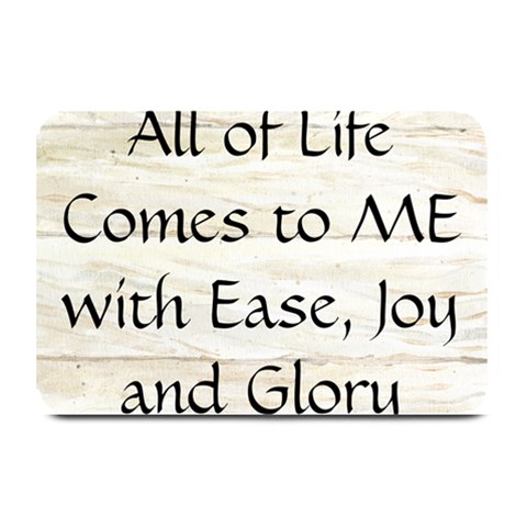 All of Life Come to Me with Ease Joy And Glory 1 Plate Mats from ArtsNow.com 18 x12  Plate Mat