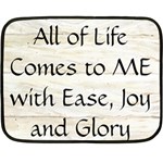 All of Life Come to Me with Ease Joy And Glory 1 Double Sided Fleece Blanket (Mini) 