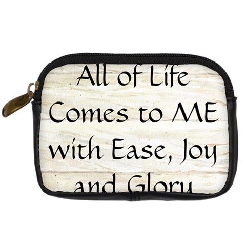 All of Life Come to Me with Ease Joy And Glory 1 Digital Camera Leather Case from ArtsNow.com Front