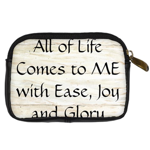 All of Life Come to Me with Ease Joy And Glory 1 Digital Camera Leather Case from ArtsNow.com Back