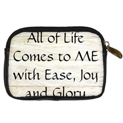 All of Life Come to Me with Ease Joy And Glory 1 Digital Camera Leather Case from ArtsNow.com Back