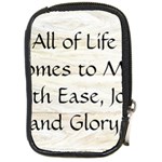 All of Life Come to Me with Ease Joy And Glory 1 Compact Camera Leather Case
