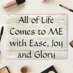 All of Life Come to Me with Ease Joy And Glory 1 Cosmetic Bag (XL) from ArtsNow.com Back