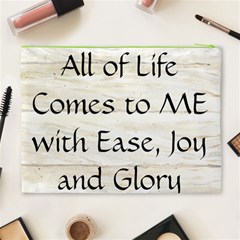 All of Life Come to Me with Ease Joy And Glory 1 Cosmetic Bag (XL) from ArtsNow.com Back