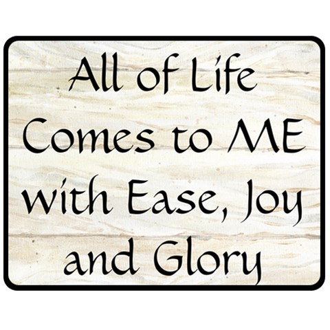 All of Life Come to Me with Ease Joy And Glory 1 Fleece Blanket (Medium)  from ArtsNow.com 60 x50  Blanket Front
