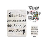 All of Life Come to Me with Ease Joy And Glory 1 Playing Cards 54 Designs (Mini)