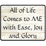 All of Life Come to Me with Ease Joy And Glory 1 Double Sided Fleece Blanket (Medium) 