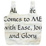 All of Life Come to Me with Ease Joy And Glory 1 Full Print Recycle Bag (XL)