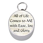 All of Life Come to Me with Ease Joy And Glory 1 Mini Silver Compasses
