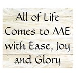 All of Life Come to Me with Ease Joy And Glory 1 Double Sided Flano Blanket (Small) 