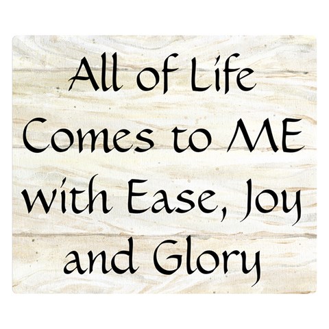 All of Life Come to Me with Ease Joy And Glory 1 Double Sided Flano Blanket (Small)  from ArtsNow.com 50 x40  Blanket Back