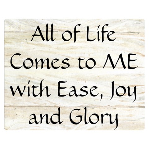 All of Life Come to Me with Ease Joy And Glory 1 Double Sided Flano Blanket (Medium)  from ArtsNow.com 60 x50  Blanket Front