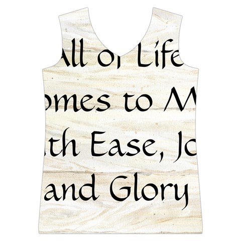 All of Life Come to Me with Ease Joy And Glory 1 Women s Basketball Tank Top from ArtsNow.com Front