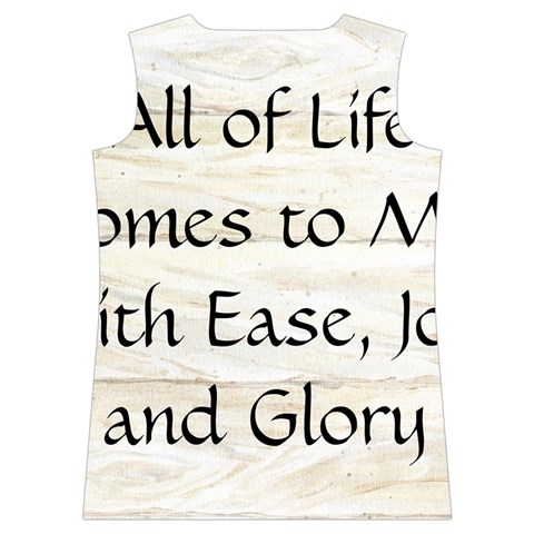 All of Life Come to Me with Ease Joy And Glory 1 Women s Basketball Tank Top from ArtsNow.com Back