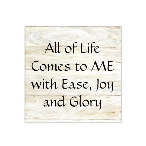 All of Life Come to Me with Ease Joy And Glory 1 Satin Bandana Scarf from ArtsNow.com Front