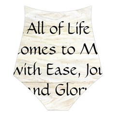 All of Life Come to Me with Ease Joy And Glory 1 Halter Swimsuit from ArtsNow.com Back