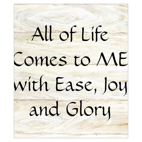 All of Life Come to Me with Ease Joy And Glory 1 Drawstring Pouch (XS) from ArtsNow.com Front
