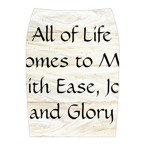 All of Life Come to Me with Ease Joy And Glory 1 Midi Wrap Pencil Skirt from ArtsNow.com Back